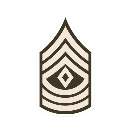 Army USA OR 08a Army greens (United States) (Military Rank) STICKER Vinyl Kiss-Cut Decal 2 Inch White - The Sticker Space