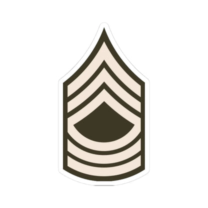 Army USA OR 08b Army greens (United States) (Military Rank) STICKER Vinyl Kiss-Cut Decal 4 Inch White - The Sticker Space