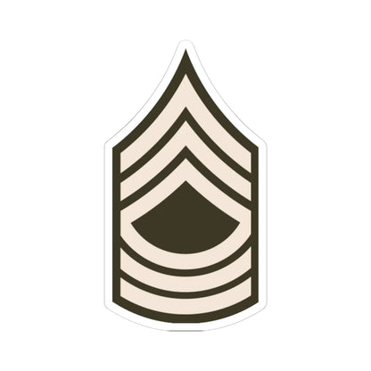 Army USA OR 08b Army greens (United States) (Military Rank) STICKER Vinyl Kiss-Cut Decal 6 Inch White - The Sticker Space