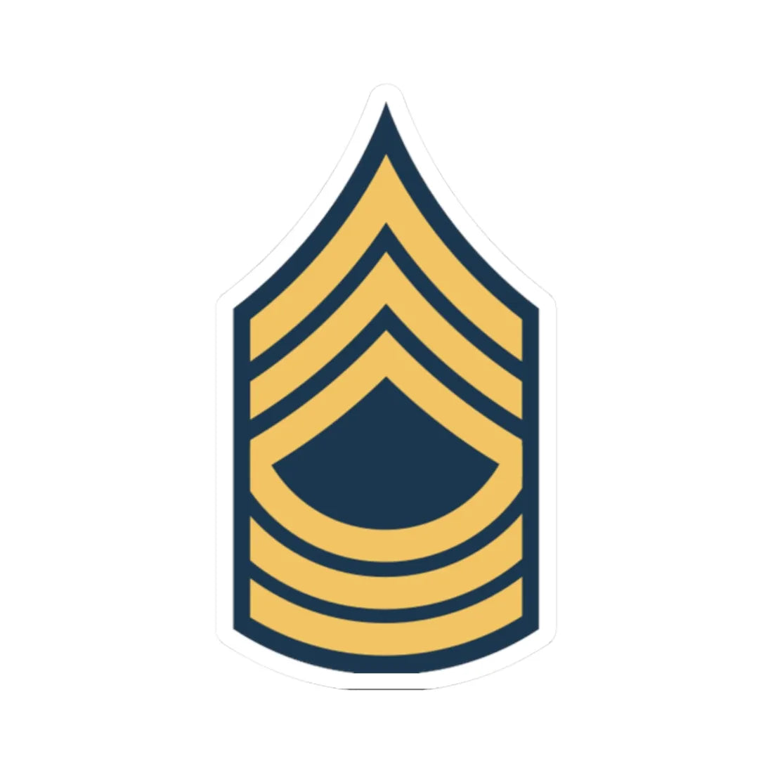 Army USA OR 08b (United States) (Military Rank) STICKER Vinyl Kiss-Cut Decal 2 Inch White - The Sticker Space