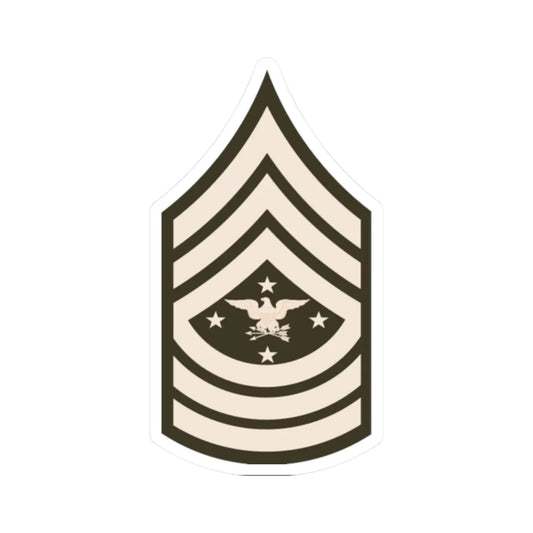 Army USA OR 09 SEAC Army greens (United States) (Military Rank) STICKER Vinyl Kiss-Cut Decal 2 Inch White - The Sticker Space