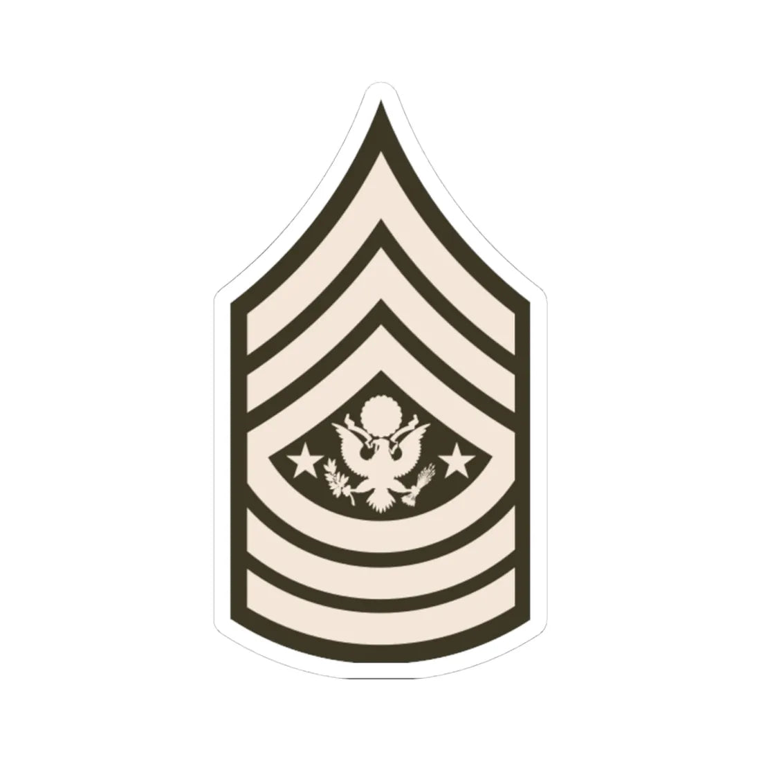 Army USA OR 09a Army greens (United States) (Military Rank) STICKER Vinyl Kiss-Cut Decal - The Sticker Space