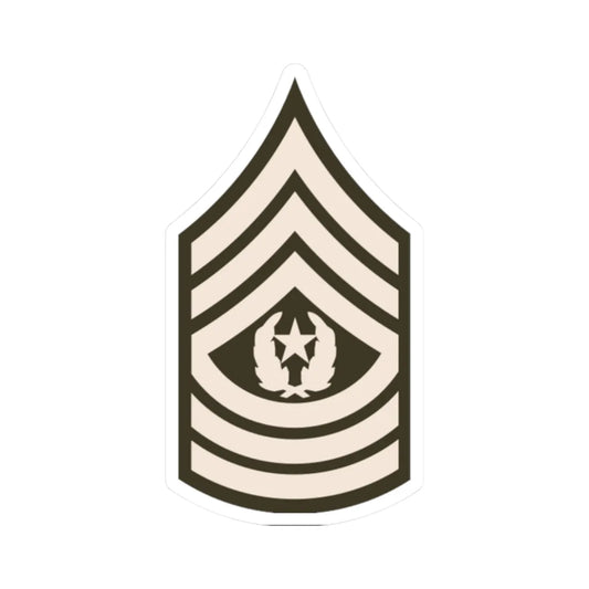 Army USA OR 09b Army greens (United States) (Military Rank) STICKER Vinyl Kiss-Cut Decal 2 Inch White - The Sticker Space