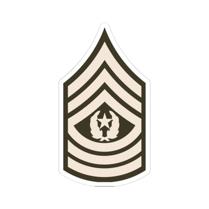 Army USA OR 09b Army greens (United States) (Military Rank) STICKER Vinyl Kiss-Cut Decal 6 Inch White - The Sticker Space