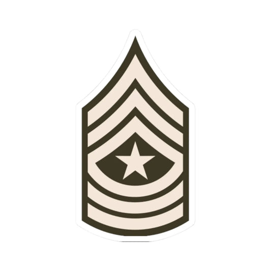 Army USA OR 09c Army greens (United States) (Military Rank) STICKER Vinyl Kiss-Cut Decal 2 Inch White - The Sticker Space