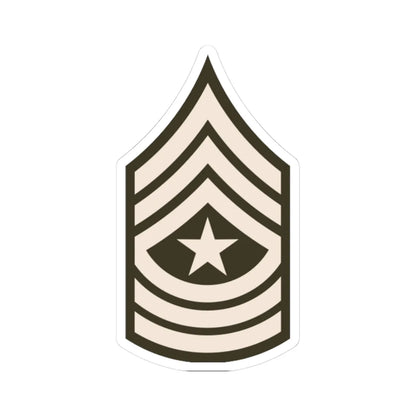 Army USA OR 09c Army greens (United States) (Military Rank) STICKER Vinyl Kiss-Cut Decal 3 Inch White - The Sticker Space