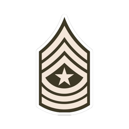 Army USA OR 09c Army greens (United States) (Military Rank) STICKER Vinyl Kiss-Cut Decal 4 Inch White - The Sticker Space