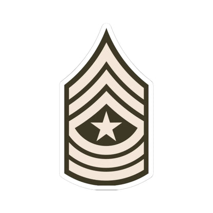Army USA OR 09c Army greens (United States) (Military Rank) STICKER Vinyl Kiss-Cut Decal 6 Inch White - The Sticker Space