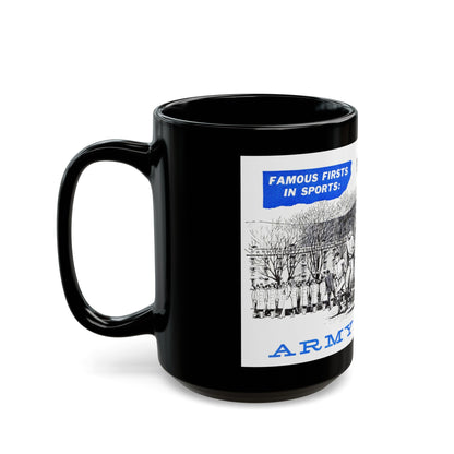 Army vs. Navy, Bluebook Magazine, November 1955 - Black Coffee Mug-The Sticker Space