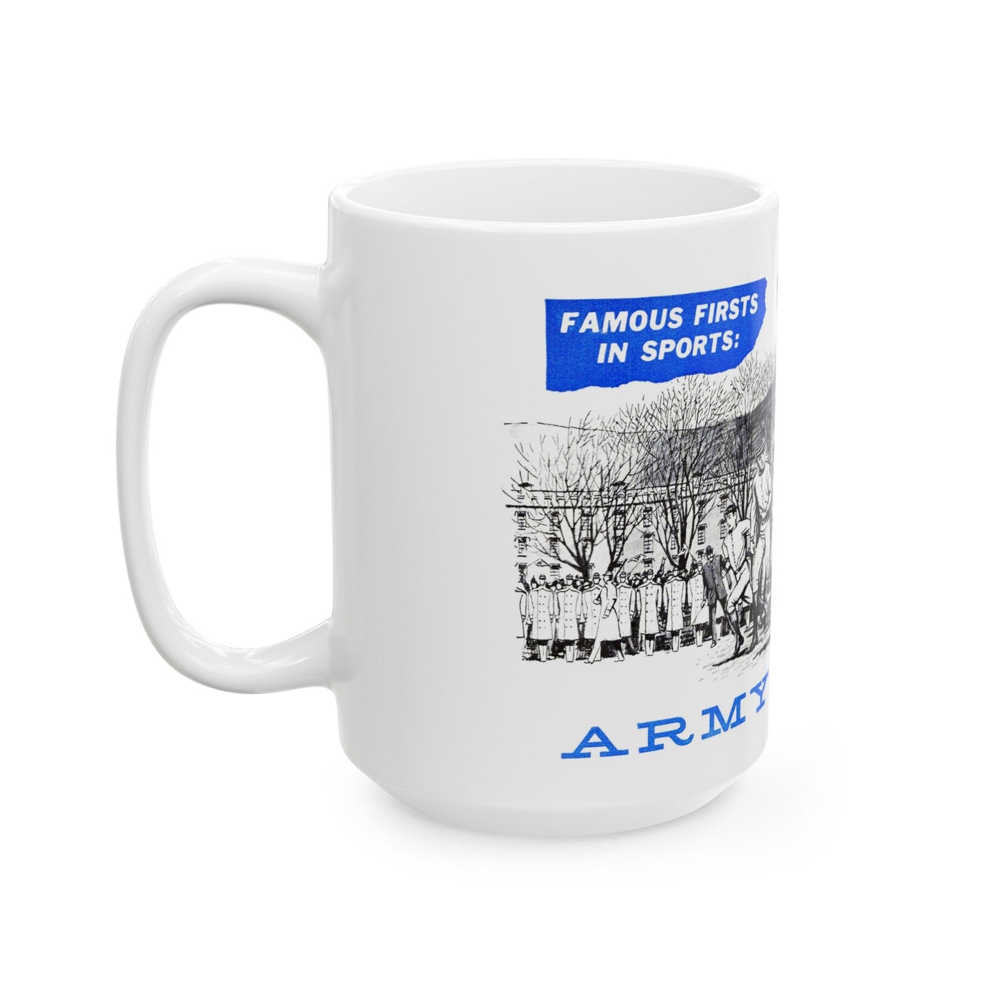 Army vs. Navy, Bluebook Magazine, November 1955 - White Coffee Mug-The Sticker Space