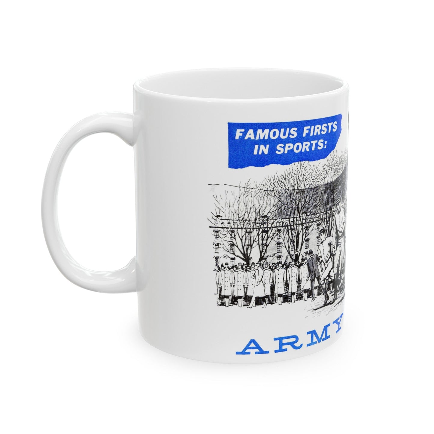 Army vs. Navy, Bluebook Magazine, November 1955 - White Coffee Mug-The Sticker Space