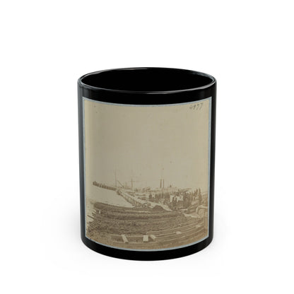 Army Wharf (U.S. Civil War) Black Coffee Mug-11oz-The Sticker Space