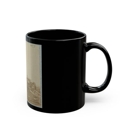 Army Wharf (U.S. Civil War) Black Coffee Mug-The Sticker Space