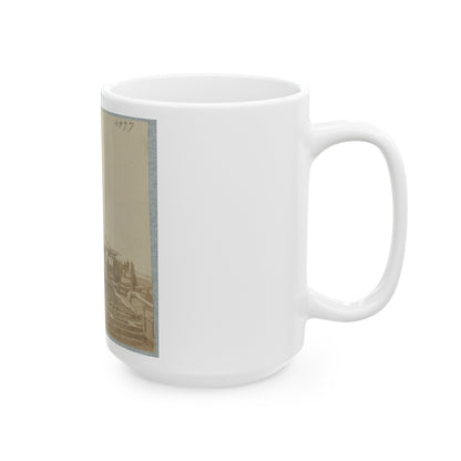 Army Wharf (U.S. Civil War) White Coffee Mug-The Sticker Space