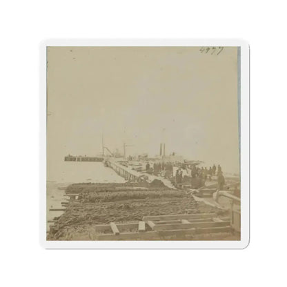 Army Wharf (U.S. Civil War) Refrigerator Magnet 2" x 2" Die-Cut 1 pc - The Sticker Space