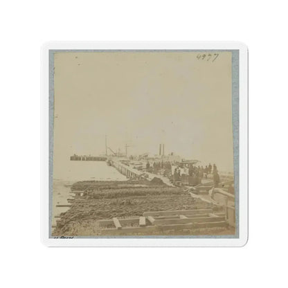 Army Wharf (U.S. Civil War) Refrigerator Magnet 4" x 4" Die-Cut 1 pc - The Sticker Space
