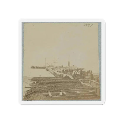 Army Wharf (U.S. Civil War) Refrigerator Magnet 5" x 5" Die-Cut 1 pc - The Sticker Space