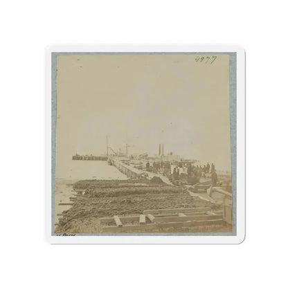 Army Wharf (U.S. Civil War) Refrigerator Magnet 6 Inch Die-Cut 1 pc - The Sticker Space