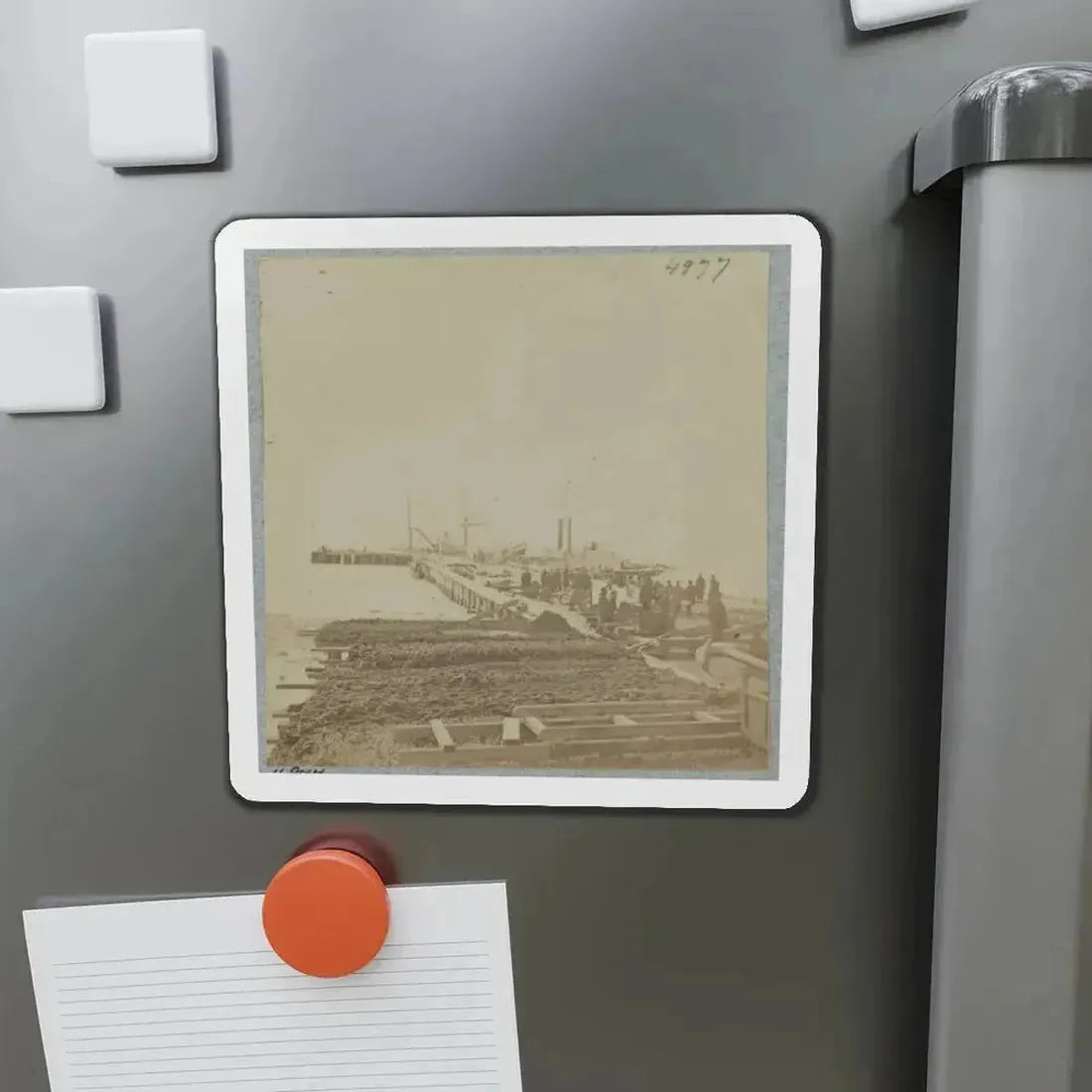 Army Wharf (U.S. Civil War) Refrigerator Magnet - The Sticker Space