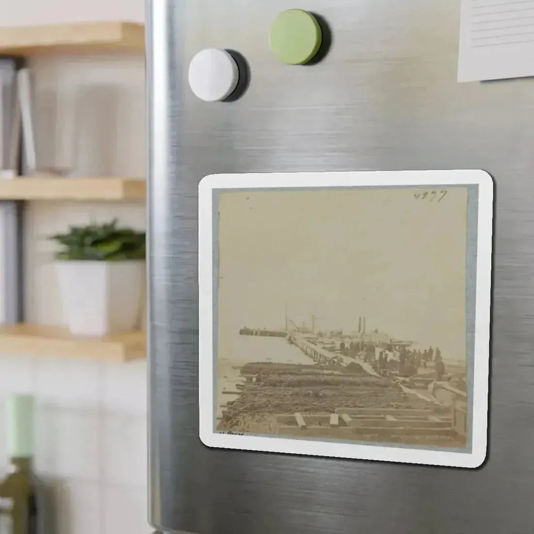 Army Wharf (U.S. Civil War) Refrigerator Magnet - The Sticker Space