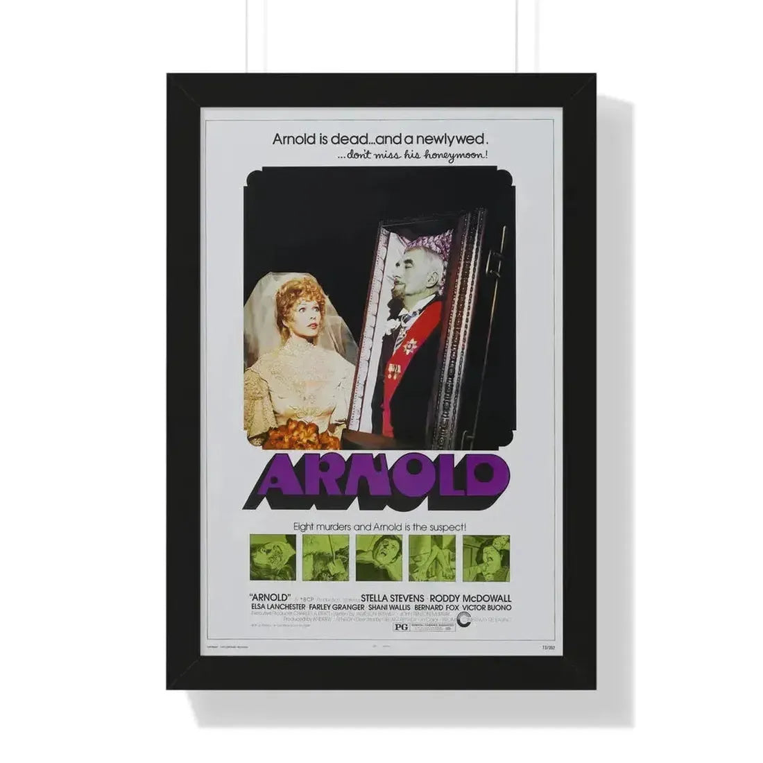 ARNOLD 1973 - Framed Movie Poster 16″ x 24″ Black - The Sticker Space