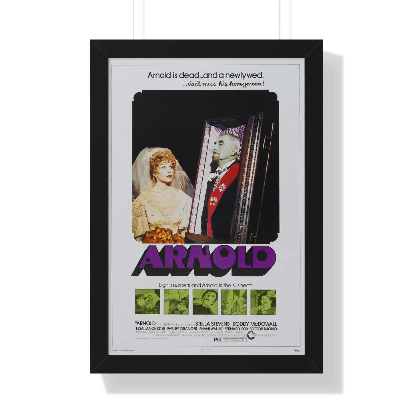 ARNOLD 1973 - Framed Movie Poster-16″ x 24″-The Sticker Space