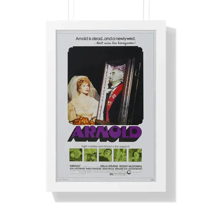 ARNOLD 1973 - Framed Movie Poster 16″ x 24″ White - The Sticker Space