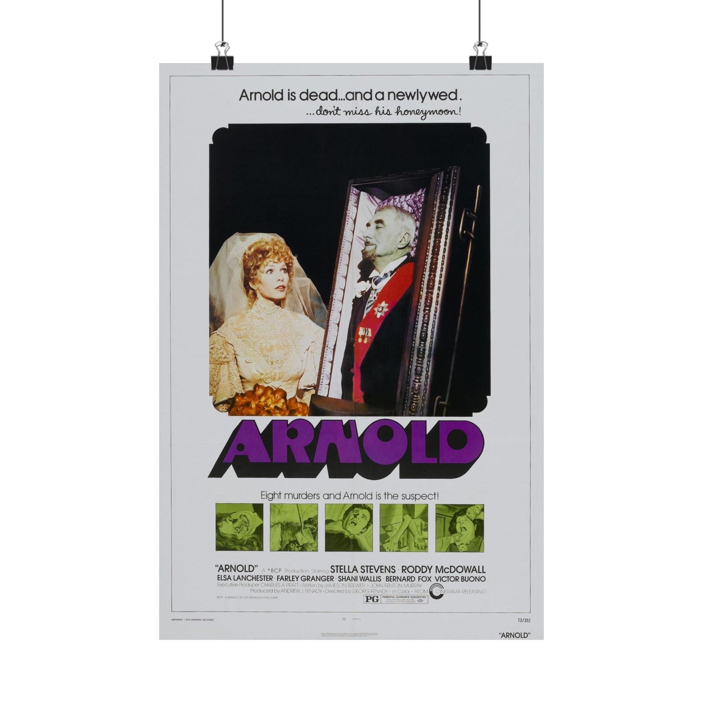 ARNOLD 1973 - Paper Movie Poster-12″ x 18″-The Sticker Space