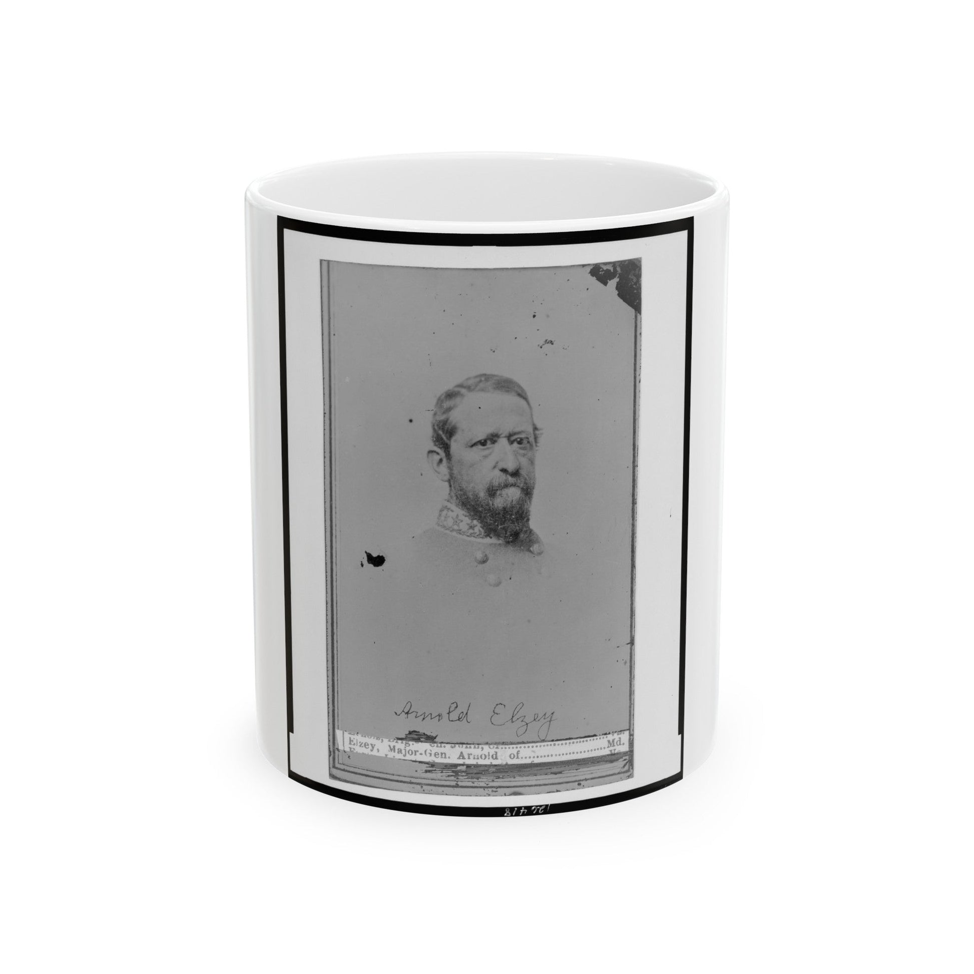 Arnold Elzey (U.S. Civil War) White Coffee Mug-11oz-The Sticker Space