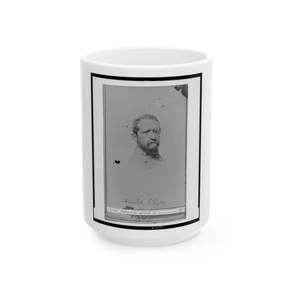 Arnold Elzey (U.S. Civil War) White Coffee Mug-15oz-The Sticker Space