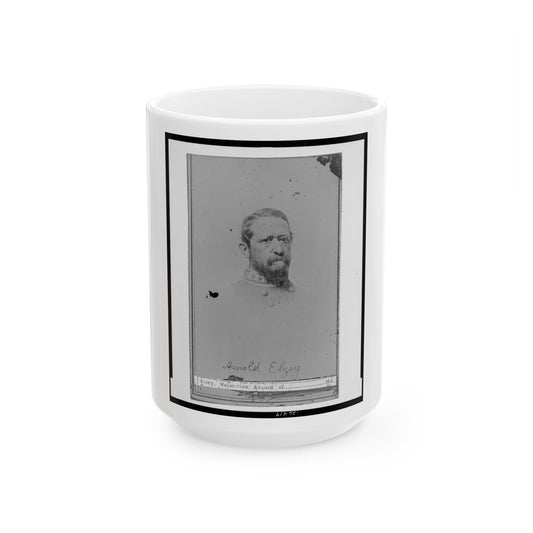 Arnold Elzey (U.S. Civil War) White Coffee Mug-15oz-The Sticker Space