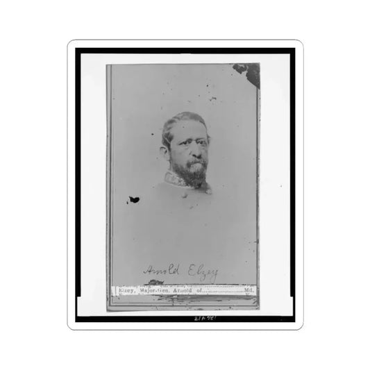Arnold Elzey (U.S. Civil War) STICKER Vinyl Kiss-Cut Decal 2 Inch White - The Sticker Space