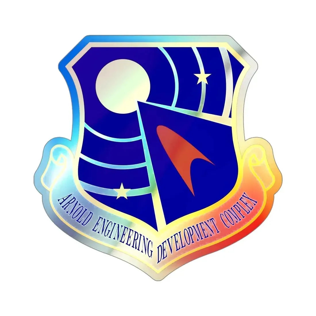 Arnold Engineering Development Complex (U.S. Air Force) Holographic STICKER Die-Cut Vinyl Decal 4 Inch Holographic - The Sticker Space