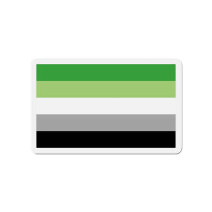 Aromantic Pride Flag - Die-Cut Magnet-4" x 4"-The Sticker Space