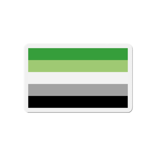 Aromantic Pride Flag - Die-Cut Magnet-6 × 6"-The Sticker Space