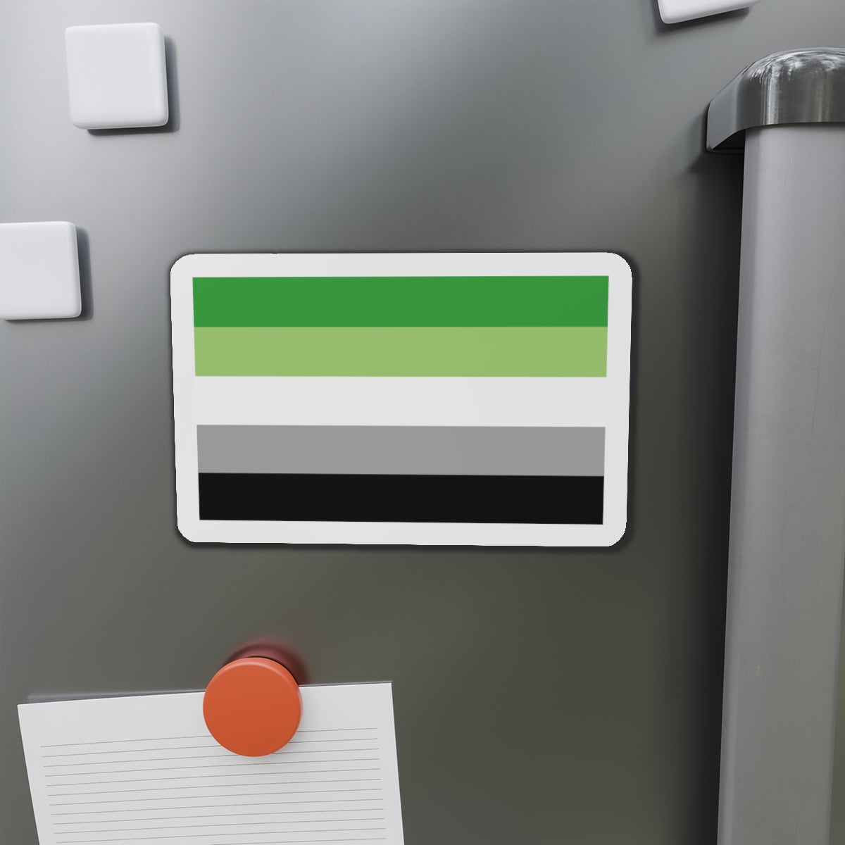 Aromantic Pride Flag - Die-Cut Magnet-The Sticker Space