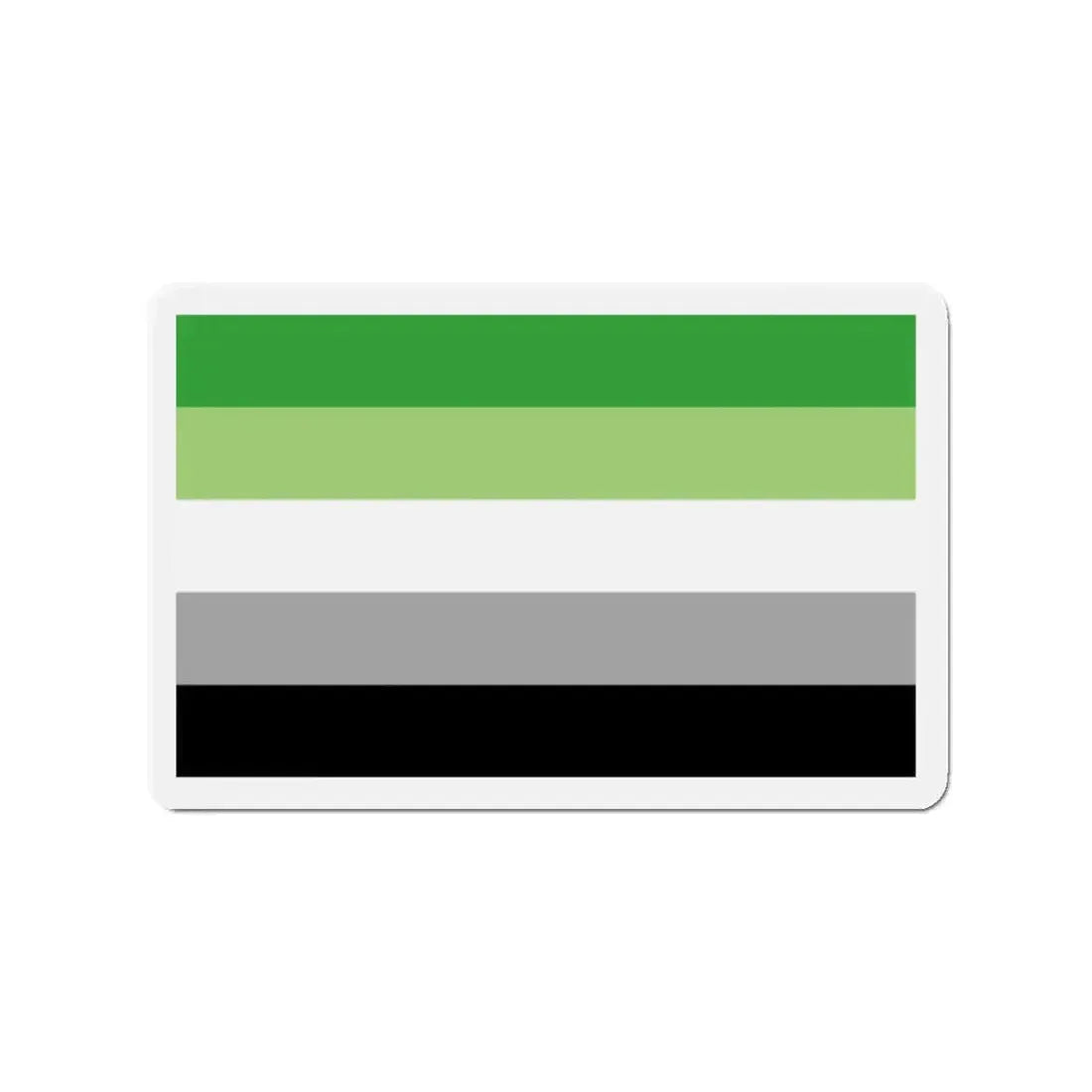 Aromantic Pride Flag - Refrigerator Magnet 2 Inch - The Sticker Space