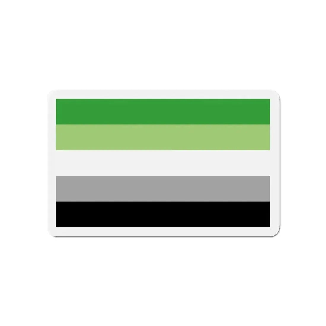 Aromantic Pride Flag - Refrigerator Magnet 4 Inch - The Sticker Space