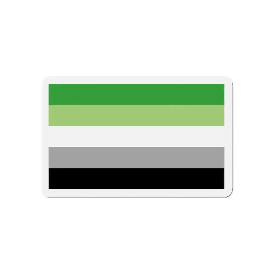 Aromantic Pride Flag - Refrigerator Magnet 5 Inch - The Sticker Space