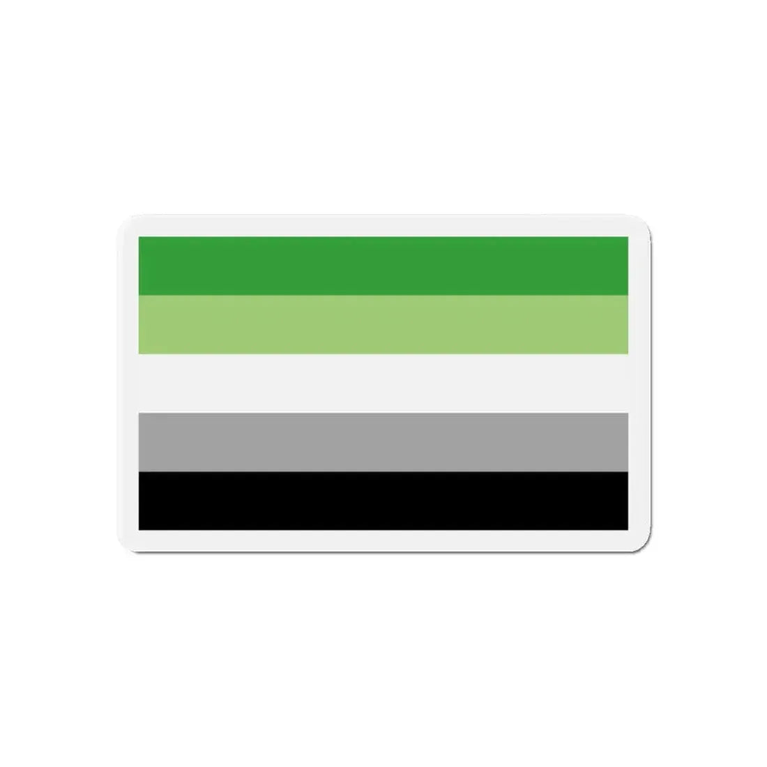 Aromantic Pride Flag - Refrigerator Magnet 6 Inch - The Sticker Space