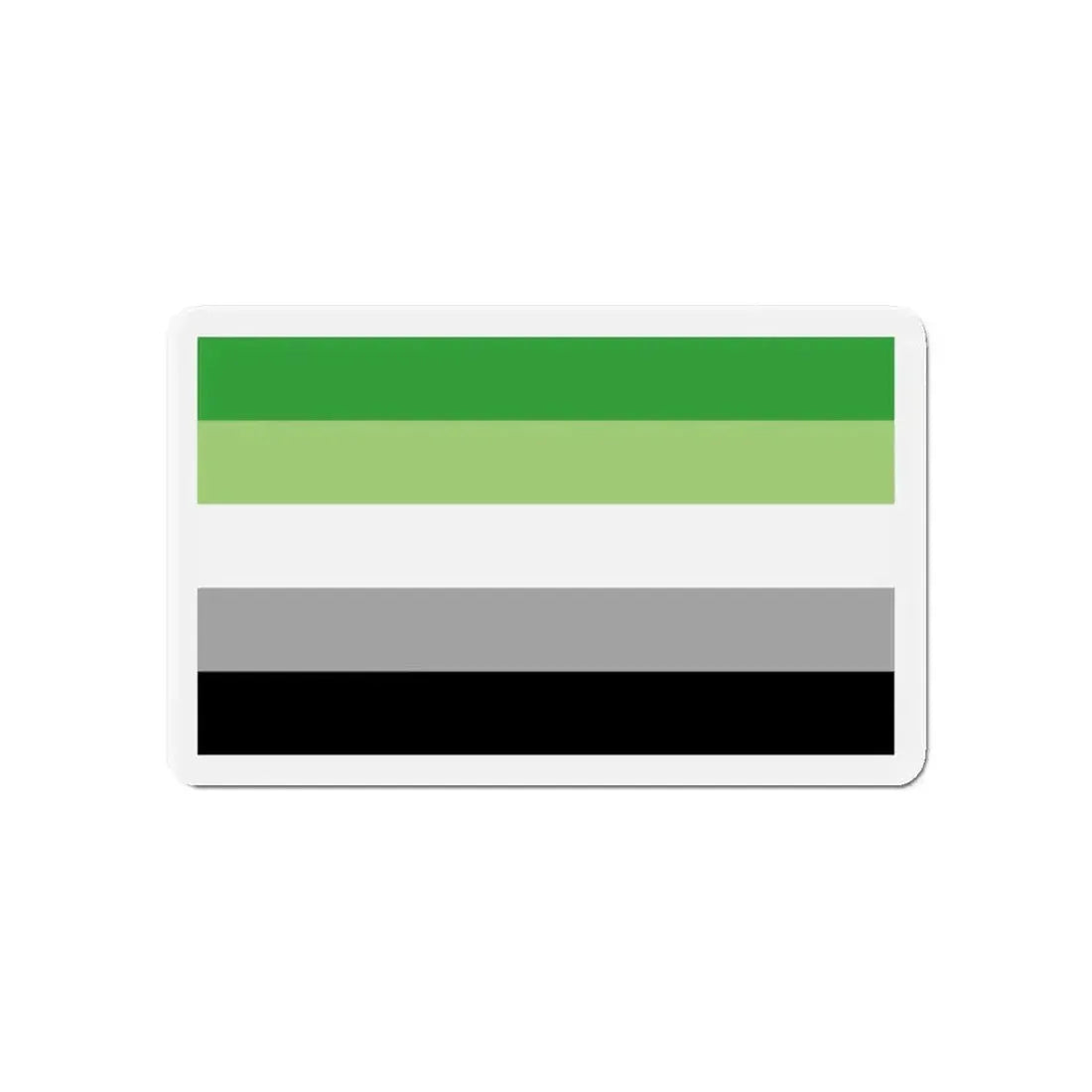 Aromantic Pride Flag - Refrigerator Magnet - The Sticker Space