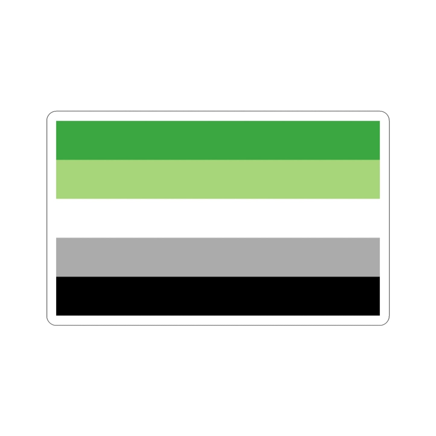 Aromantic Pride Flag STICKER Vinyl Die-Cut Decal-2 Inch-The Sticker Space