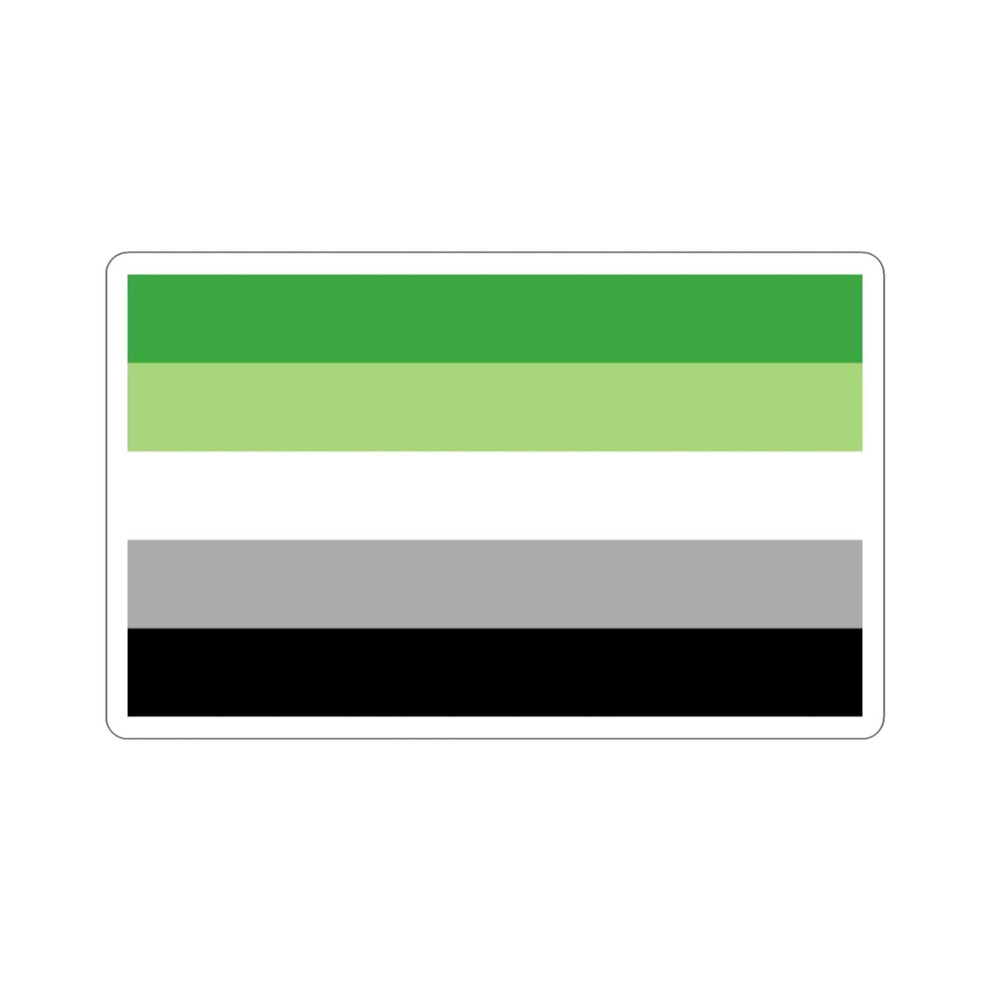 Aromantic Pride Flag STICKER Vinyl Die-Cut Decal-2 Inch-The Sticker Space