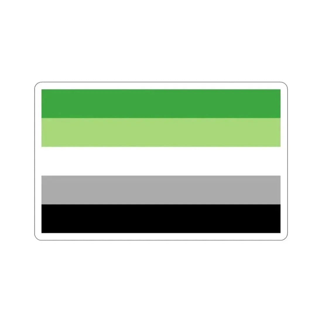 Aromantic Pride Flag STICKER Vinyl Die-Cut Decal 2 Inch - The Sticker Space
