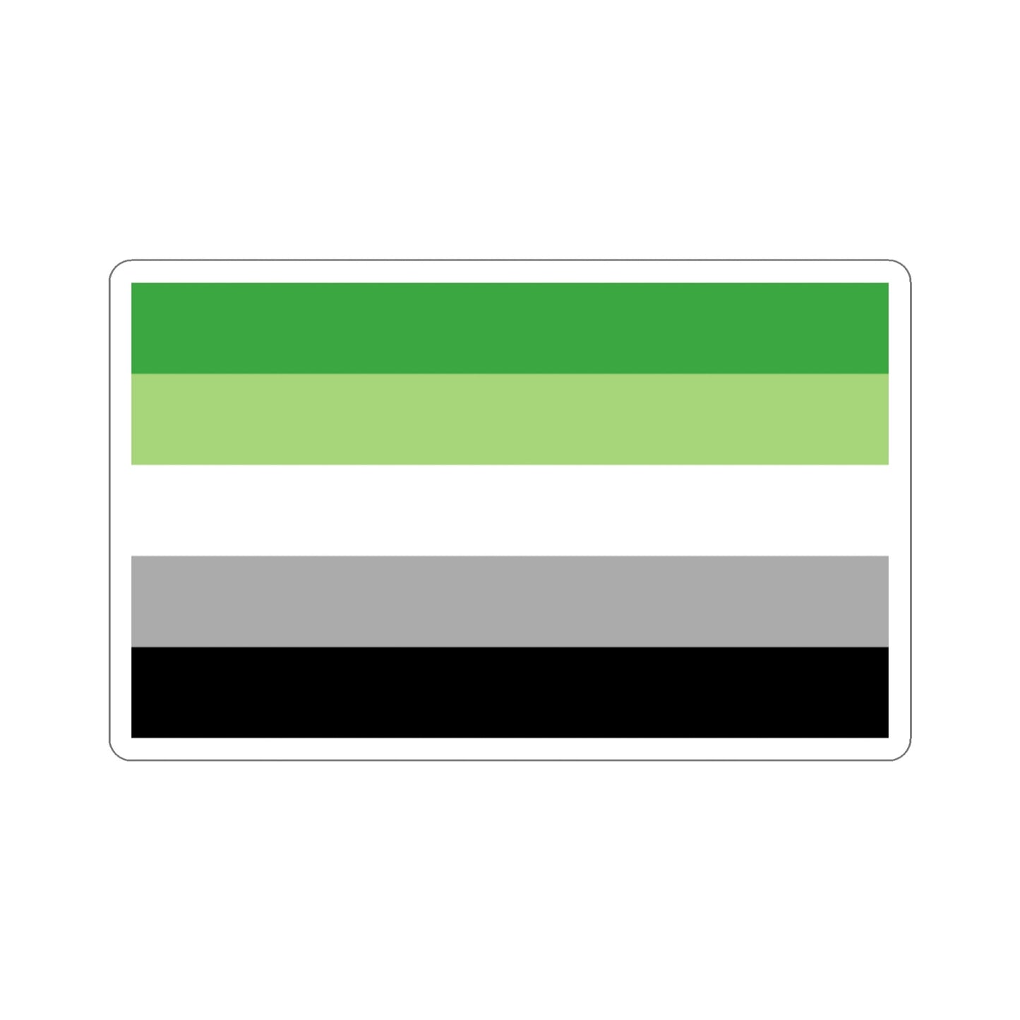 Aromantic Pride Flag STICKER Vinyl Die-Cut Decal-3 Inch-The Sticker Space