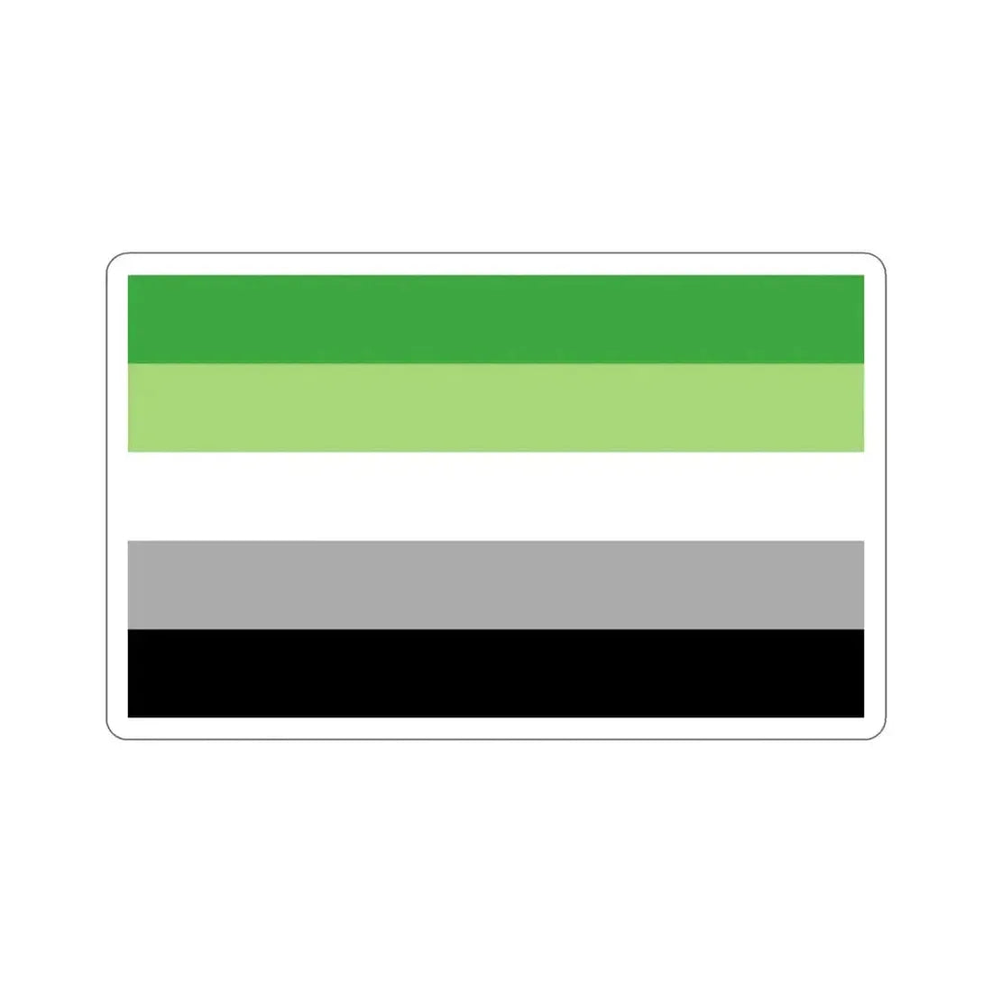 Aromantic Pride Flag STICKER Vinyl Die-Cut Decal 3 Inch - The Sticker Space