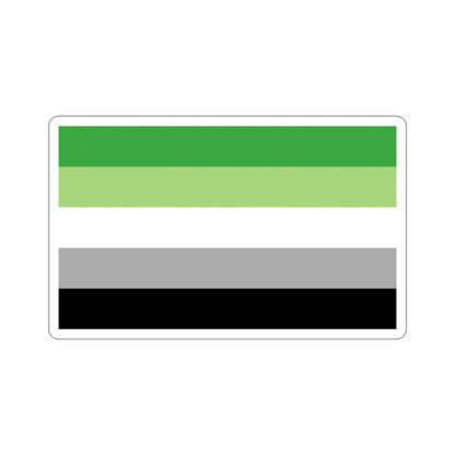 Aromantic Pride Flag STICKER Vinyl Die-Cut Decal-4 Inch-The Sticker Space