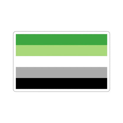 Aromantic Pride Flag STICKER Vinyl Die-Cut Decal 4 Inch - The Sticker Space