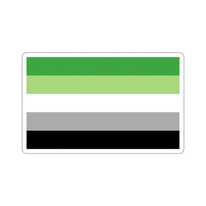 Aromantic Pride Flag STICKER Vinyl Die-Cut Decal 4 Inch - The Sticker Space