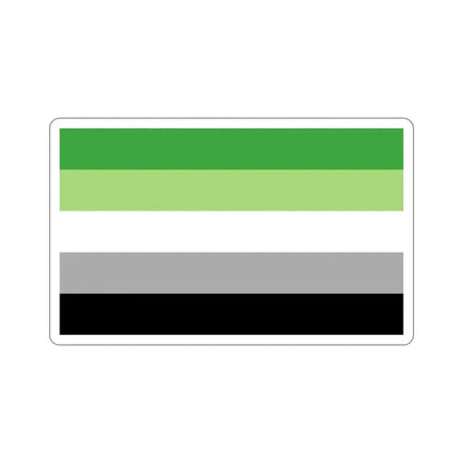 Aromantic Pride Flag STICKER Vinyl Die-Cut Decal 5 Inch - The Sticker Space
